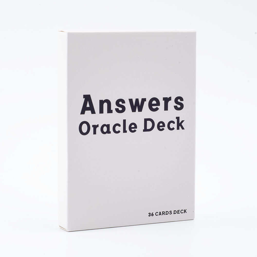 Tarot Deck With Guidebook - คําตอบ Oracle Deck 36 การ์ดข้อความคําสําคัญและความหมาย Family
