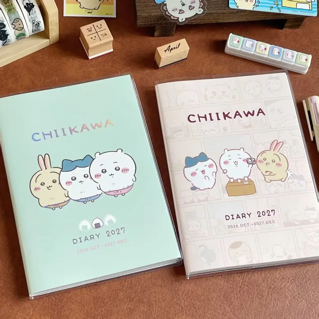 Books - ชิอิคาวะ สมุดแพลนเนอร์รายสัปดาห์และรายเดือน ไดอารี่ 2027 สมุดโน้ตลายการ์ตูน ตุลาคม