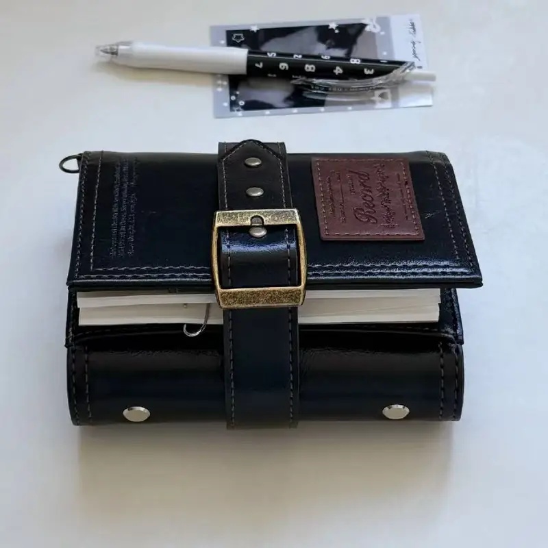 Vintage Leather Journal Notebook - สมุดบันทึกหนังพับสามทบสไตล์วินเทจ M5 ลายเถาวัลย์ป่า พร้อมห่วงเข้าเล่มคุณภาพสูง ปกสมุดโน้ตสไตล์เรโทรสวยงาม (เฉพาะปก)