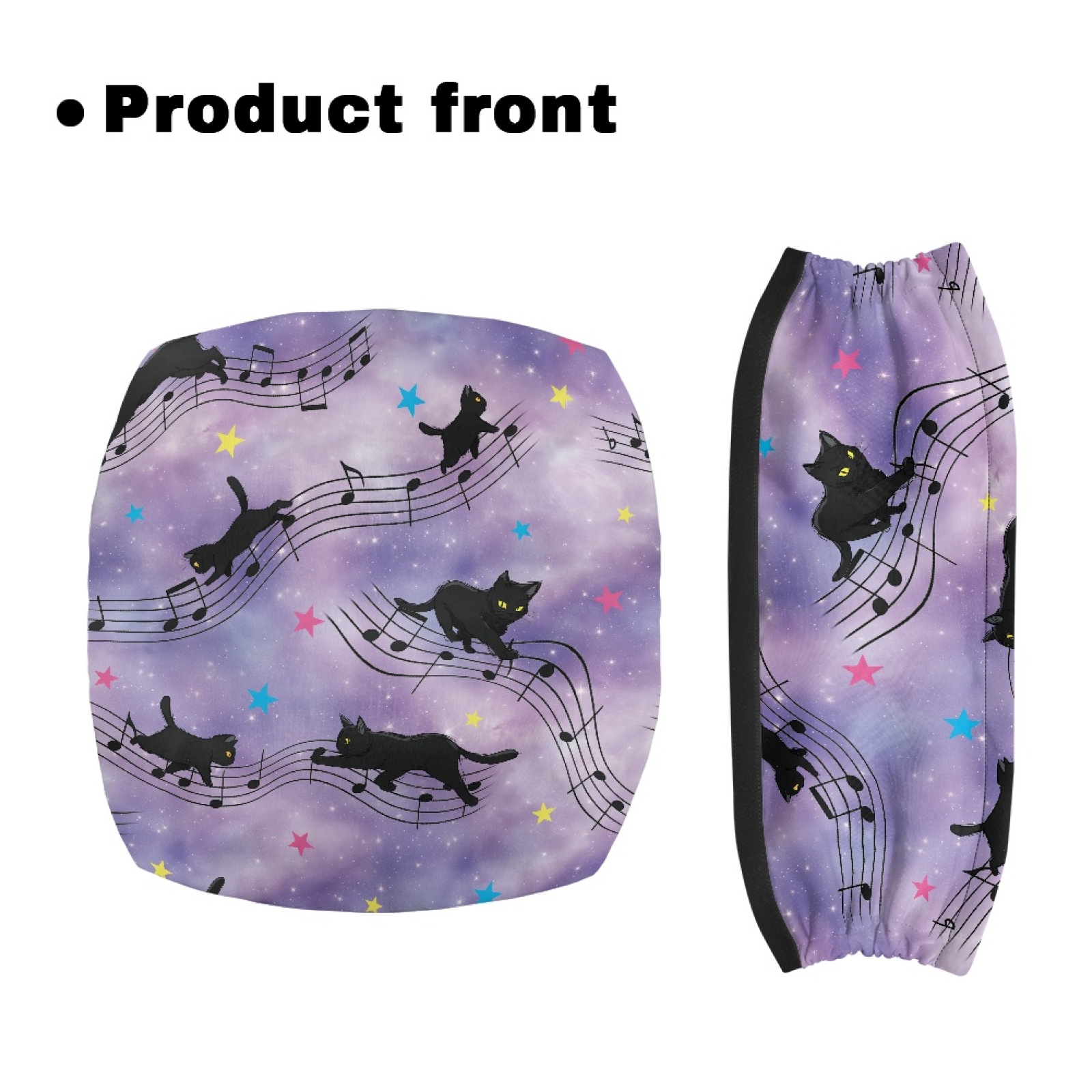 Music - Coloranimal ลายแมวดนตรี ชุด 2 ชิ้น เบาะรองนั่งสำหรับรถเข็นผู้สูงอายุ