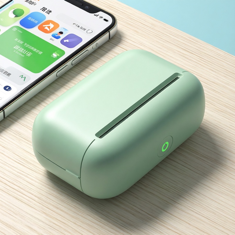 Mini Pocket Thermal Printer Paper Roll - เครื่องพิมพ์ความร้อนแบบพกพา HD เครื่องพิมพ์ 58 มม. การพิมพ์ไร้สายบลูทูธมินิพิมพ์ภาพถ่ายกระเป๋าฉลากความร้อนแอนดรอยด์