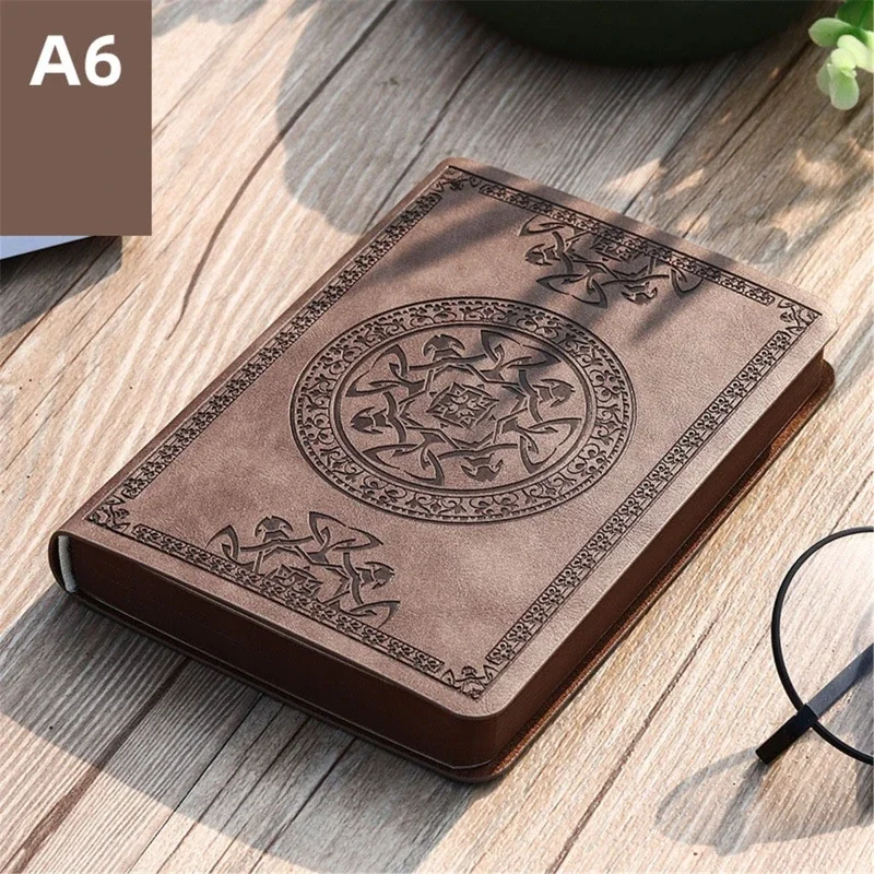 Vintage Leather Journal Notebook - สมุดบันทึกหนังวินเทจแบบพกพาใหม่ปี 2025 ของขวัญเครื่องเขียน ใช้งานง่ายและพกพาสะดวก