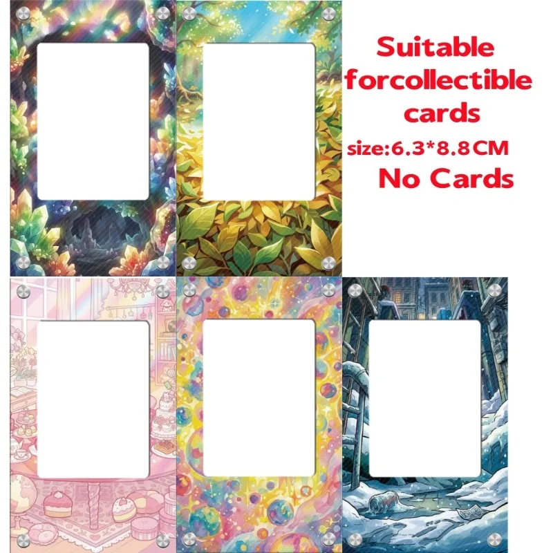 Music - อิฐอะคริลิกแข็งสำหรับจัดแสดงสุดหรู ขนาด 63x88 มม. ฉากหลังภูเขา TCG