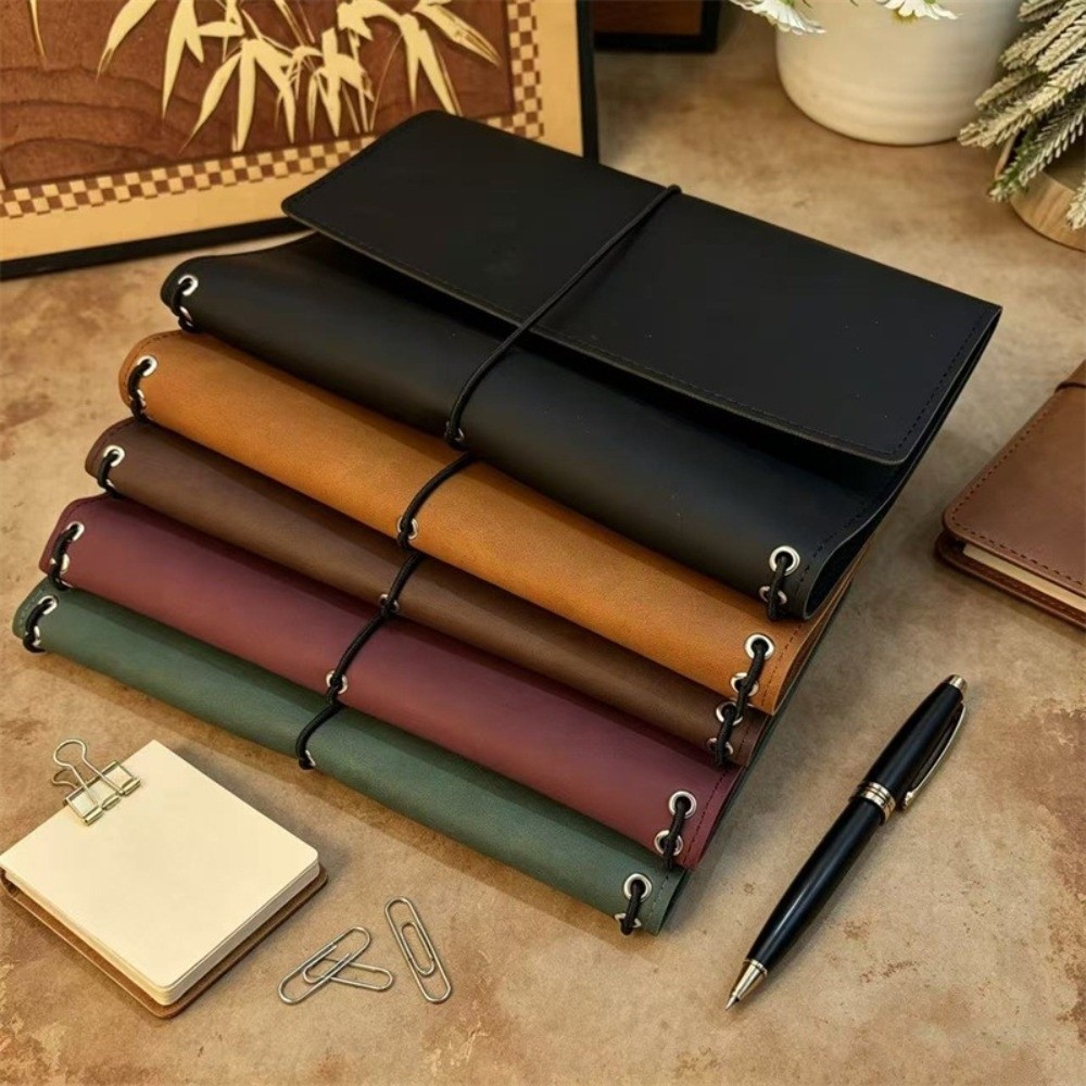 สมุดโน้ตแบบเติมไส้ได้ ปกสมุดโน - Vintage Leather Journal Notebook บทวิจารณ์และราคา