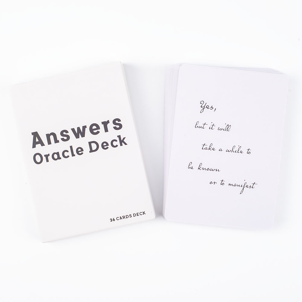 คําตอบ Oracle Deck 36 การ์ดข้อ - Tarot Deck With Guidebook บทวิจารณ์และราคา