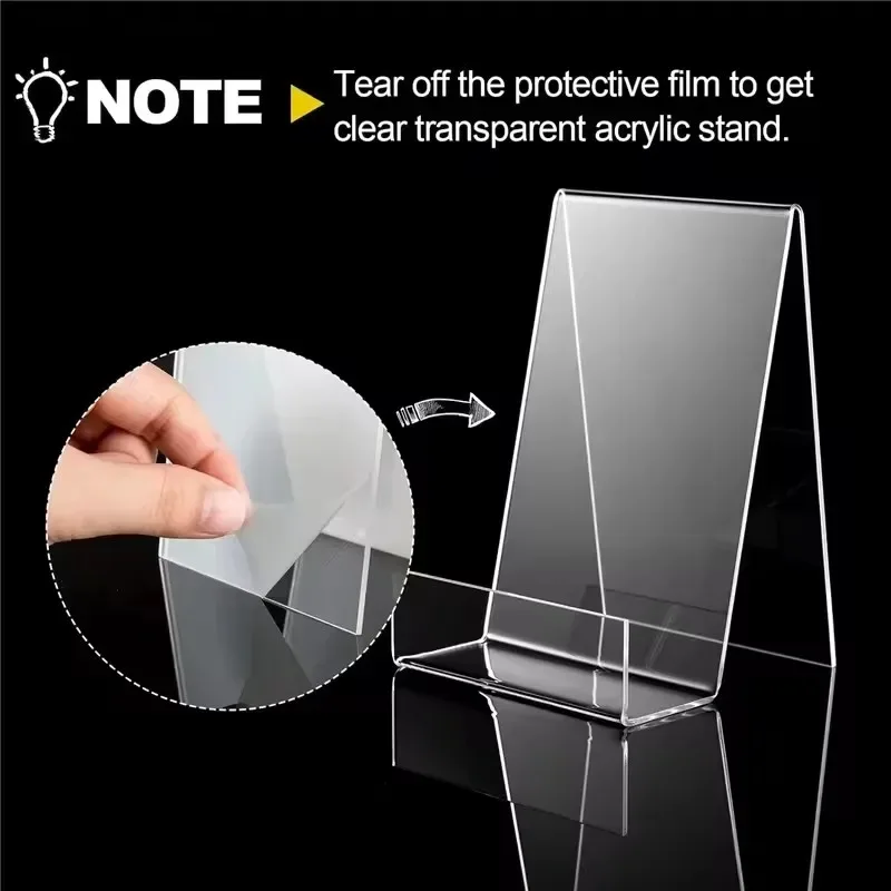1/2/4 ชิ้น แท่นวางโชว์หนังสืออ - Clear Acrylic Book Stand Holder บทวิจารณ์และราคา