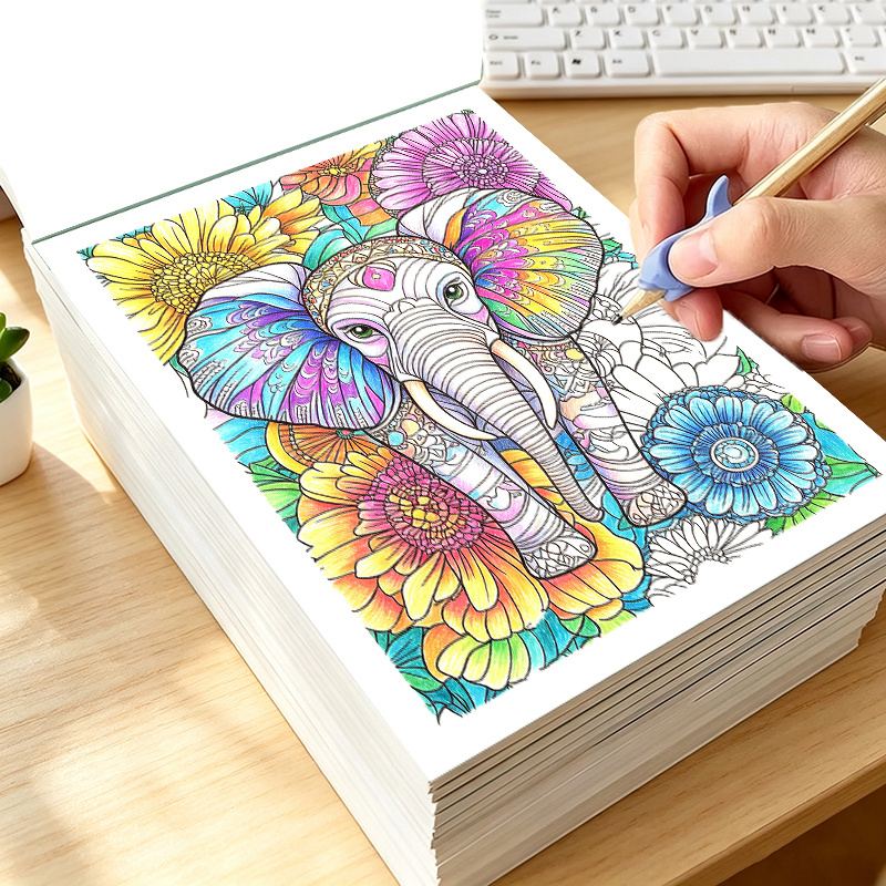 สมุดระบายสีสัตว์สำหรับผู้ใหญ่  - Adult Coloring Book Stress Relief บทวิจารณ์และราคา