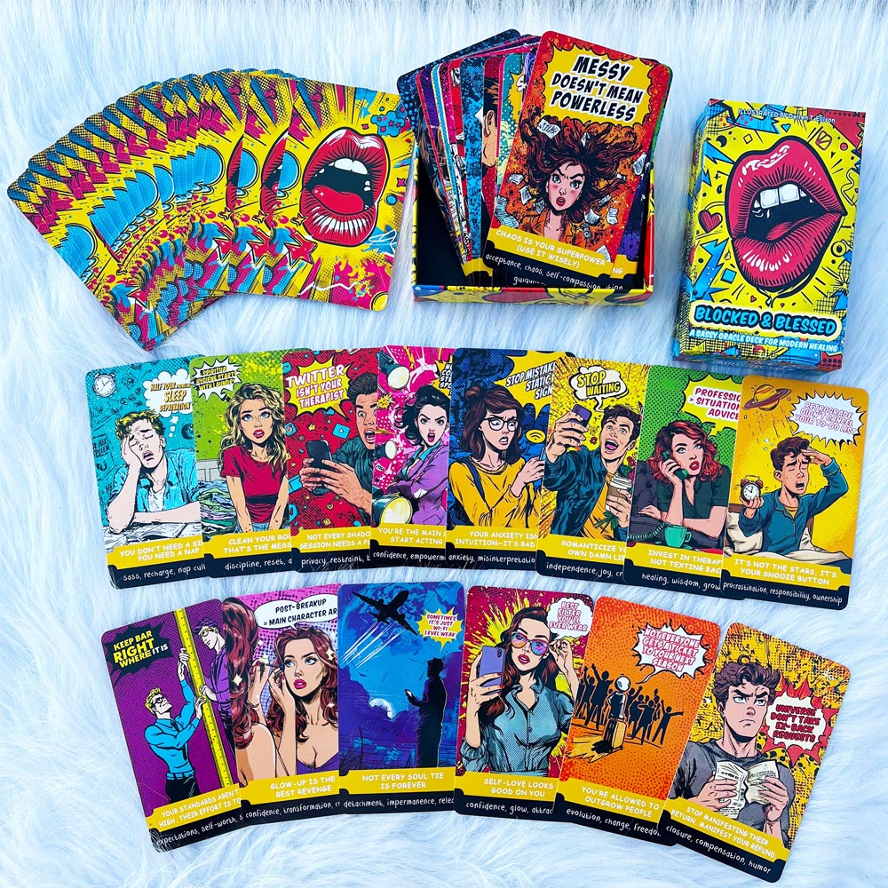 ชุดไพ่ 54 ใบ ขนาด 13x8 ซม. BLO - Tarot Deck With Guidebook บทวิจารณ์และราคา