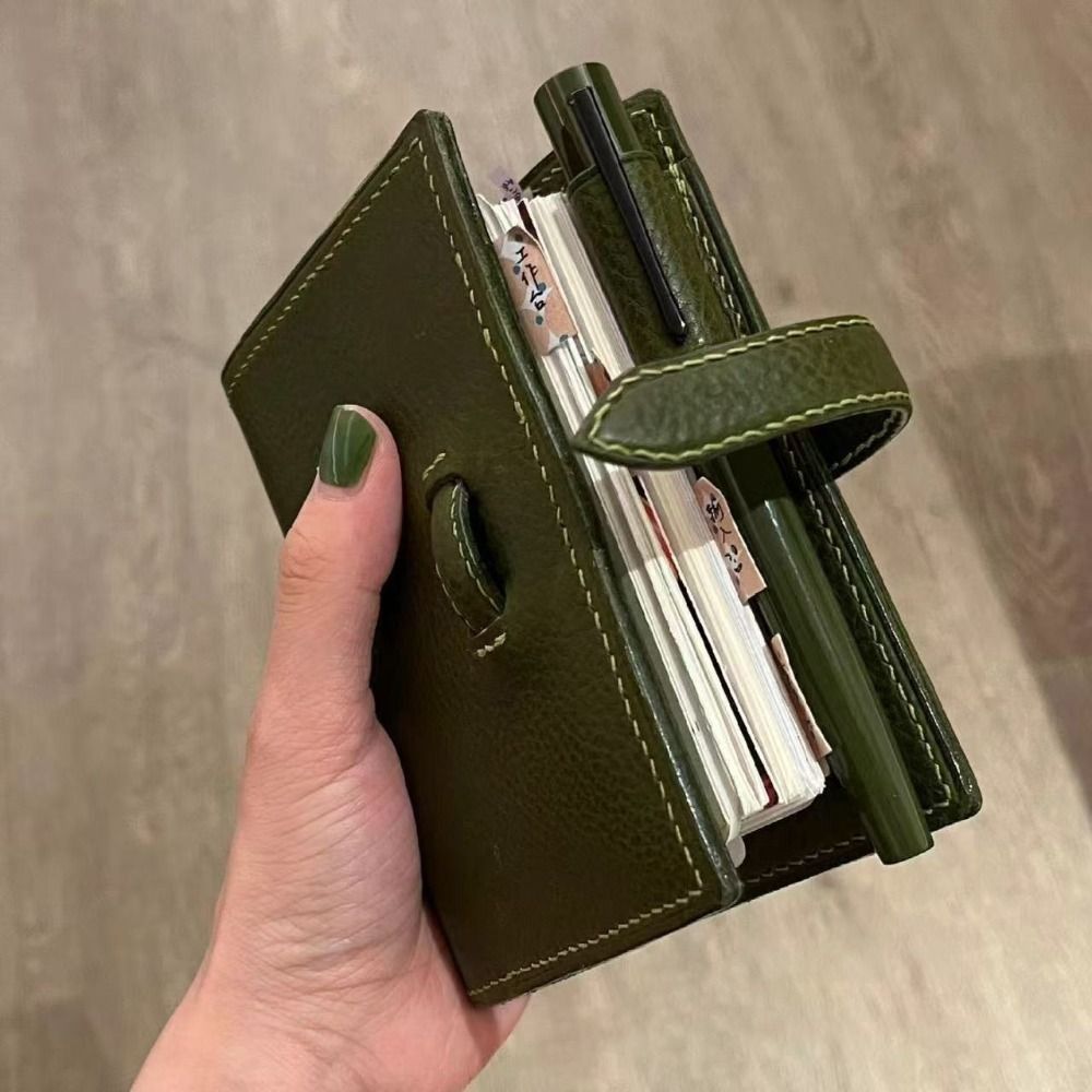สมุดโน้ตหนังสีเขียวรุ่นใหม่ M5 - Vintage Leather Journal Notebook บทวิจารณ์และราคา