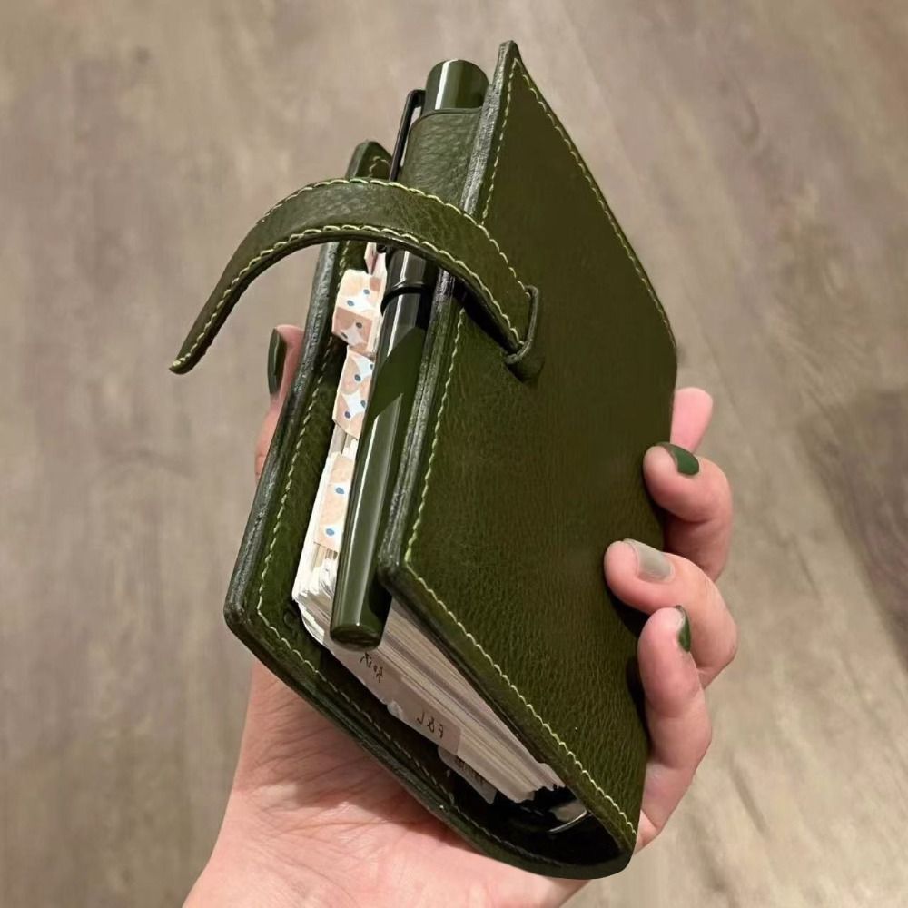 สมุดโน้ตหนังสีเขียวรุ่นใหม่ M5 - Vintage Leather Journal Notebook บทวิจารณ์และราคา