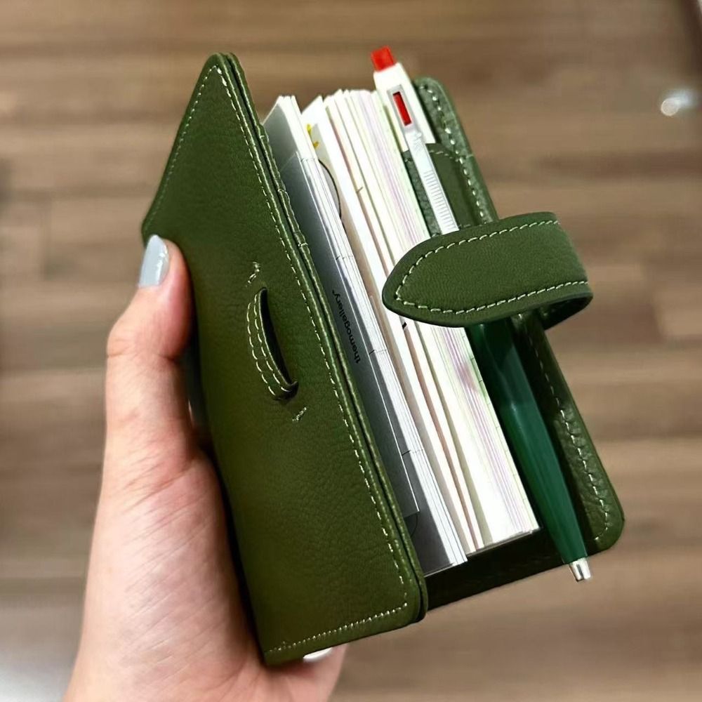 สมุดโน้ตหนังสีเขียวรุ่นใหม่ M5 - Vintage Leather Journal Notebook บทวิจารณ์และราคา