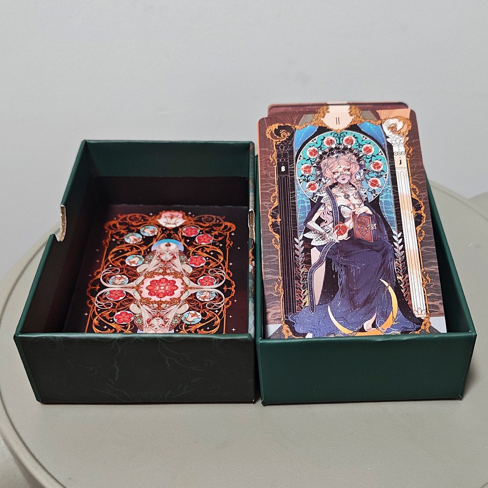 การ์ดทาโรต์อาร์ตนูโว 78 ใบ ขนา - Tarot Deck With Guidebook บทวิจารณ์และราคา