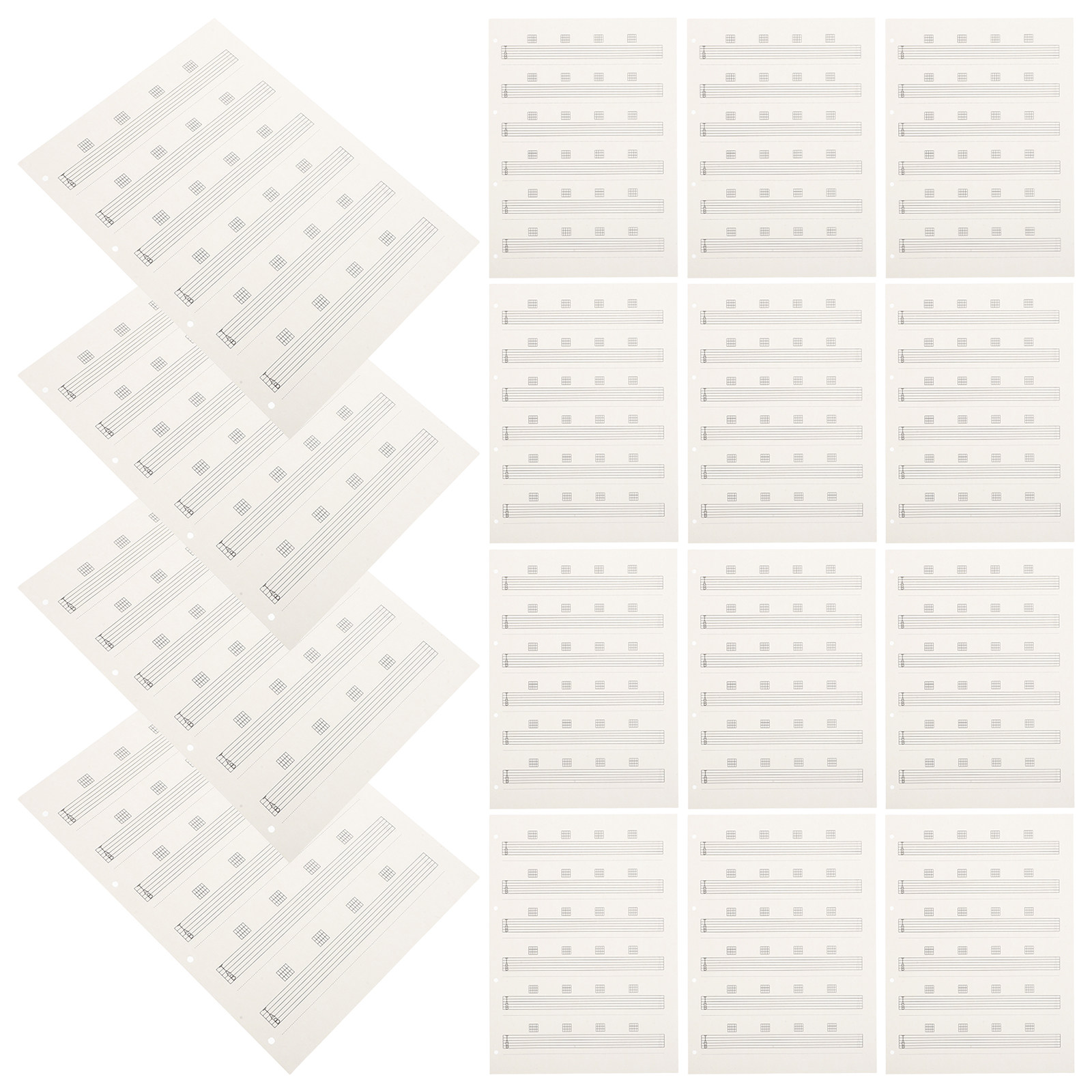 85 แผ่น กระดาษโน้ตเพลงเปล่าแบบ - Blank Sheet Music Notebook บทวิจารณ์และราคา